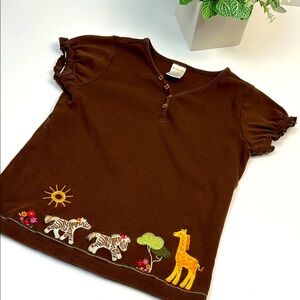 Vintage Gymboree Jungle theme shirt
